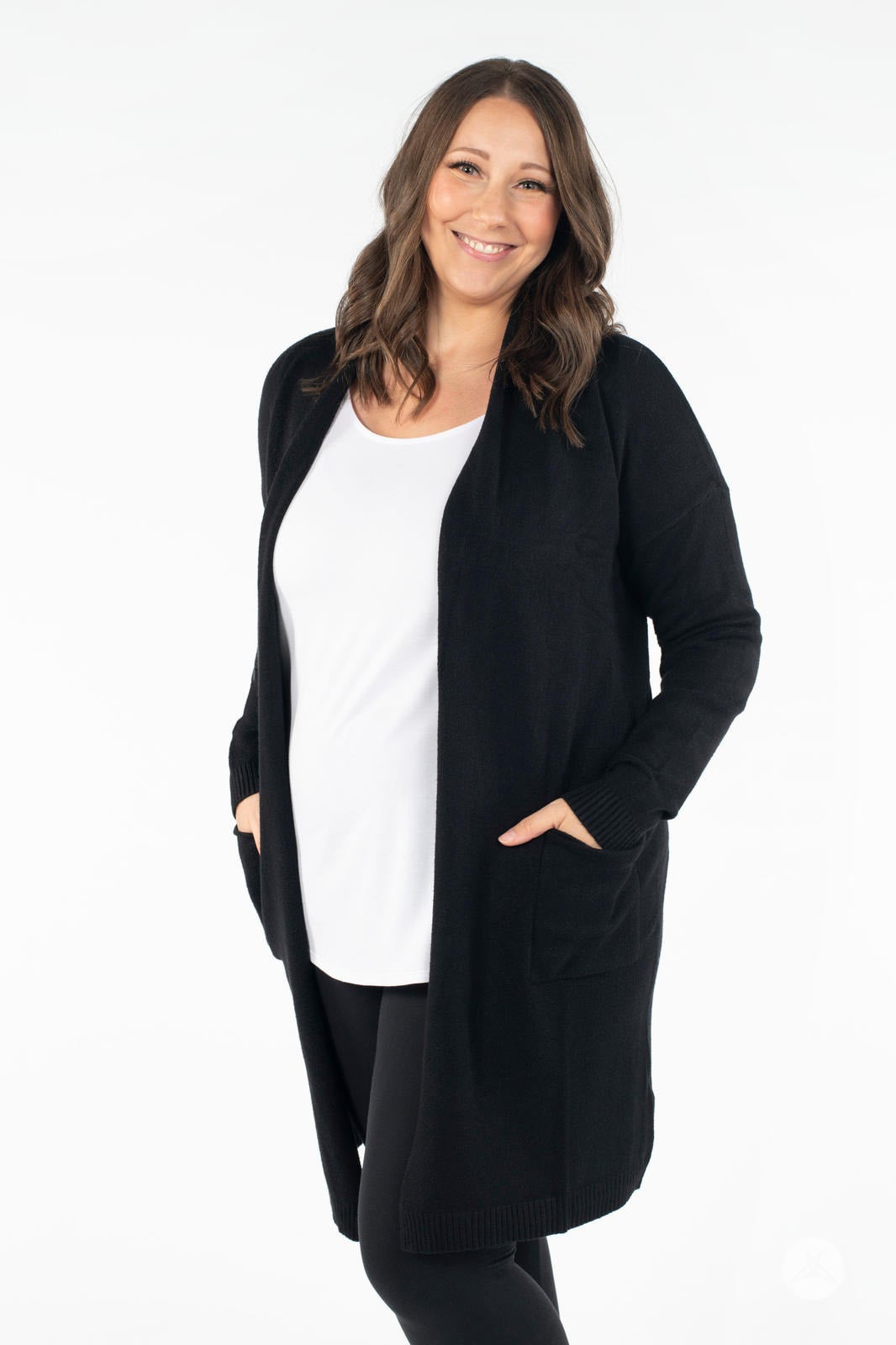 M and s new arrivals ladies black cardigan